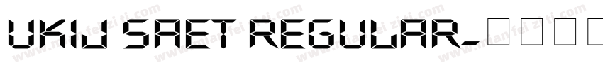 UKIJ Saet Regular字体转换